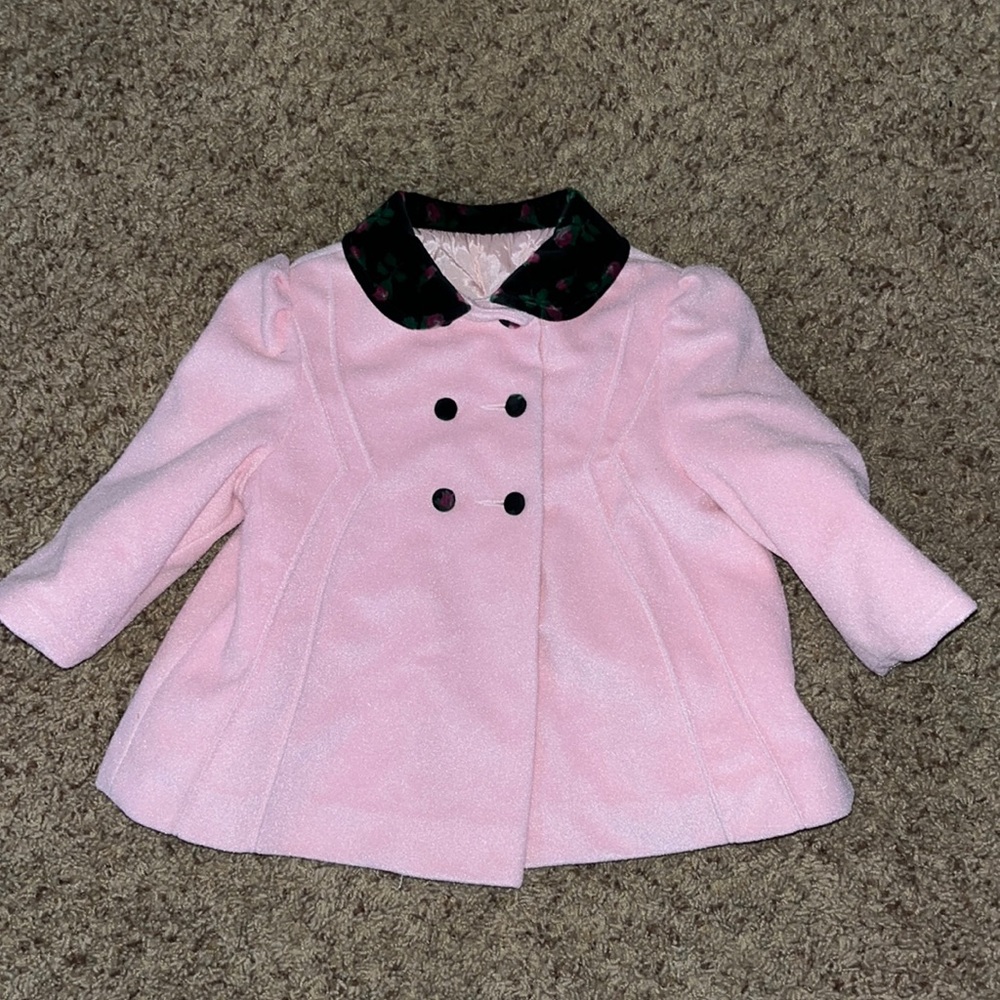 FW FISCHER DESIGNS ~ Toddler Girl Winter Coat Jacket ~ Size 12 months
